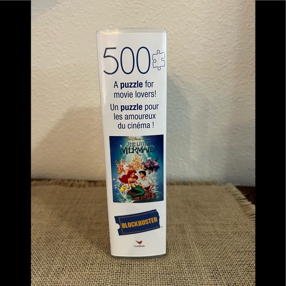 Disney The Little Mermaid 500 Piece Puzzle Blockbuster VHS Case Edition - Picture 2 of 5